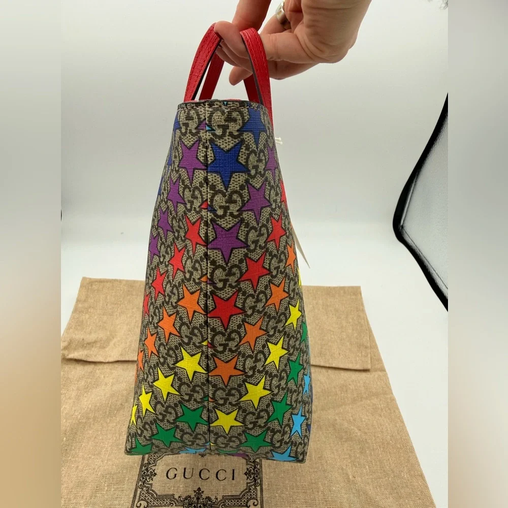 Gucci Rainbow Star GG Supreme Bag - with COA - Picture 4 of 13